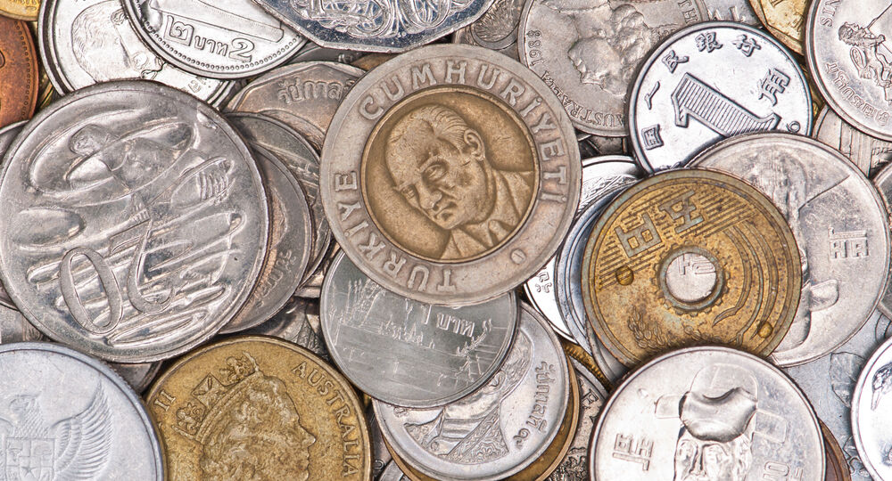 Coins currency from multiple countries